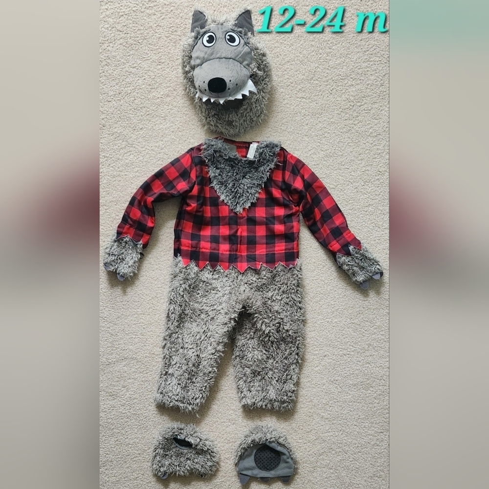 Big Bad Wolf Costume - Size 12-24m